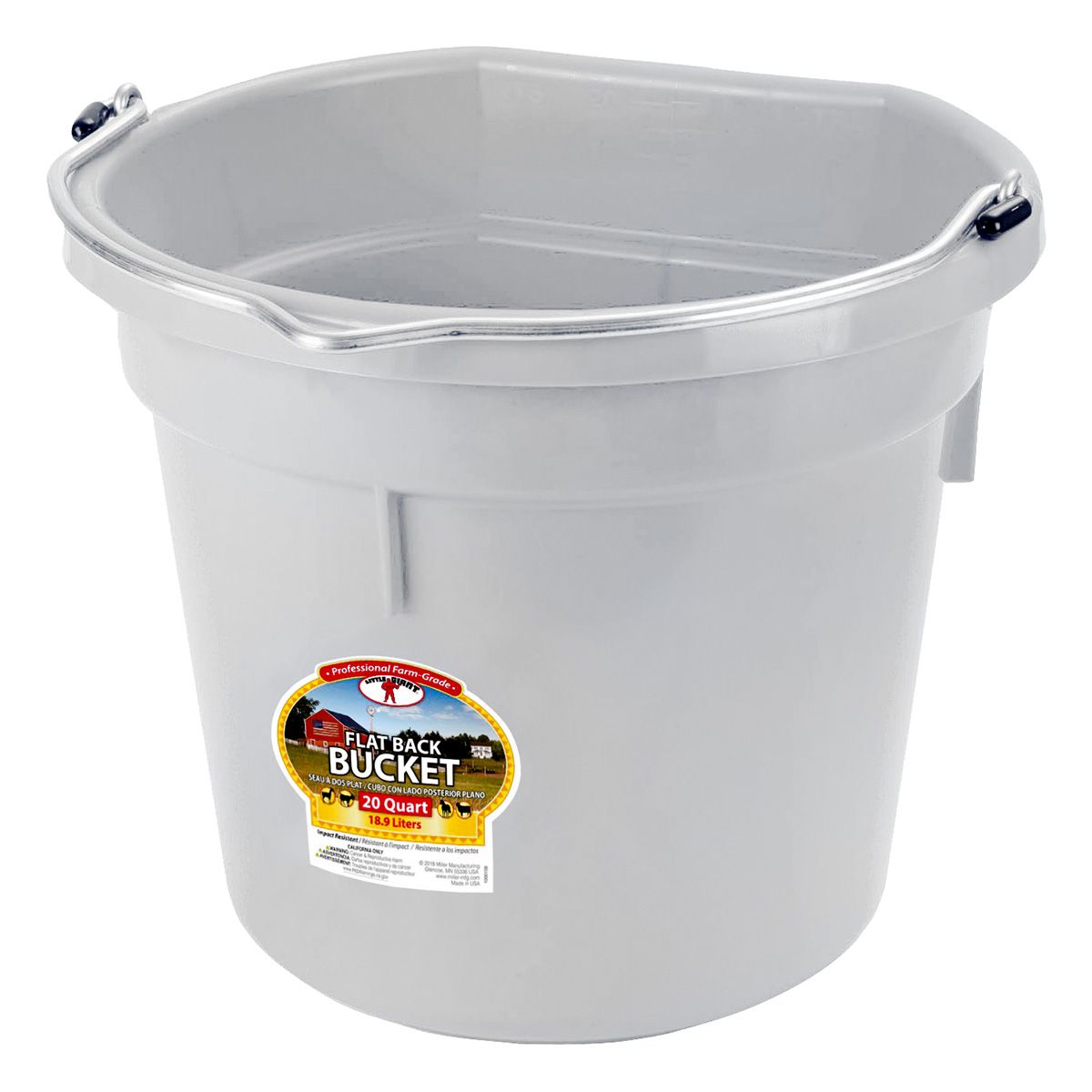 DuraFlex Flat Back Bucket 20-Quart