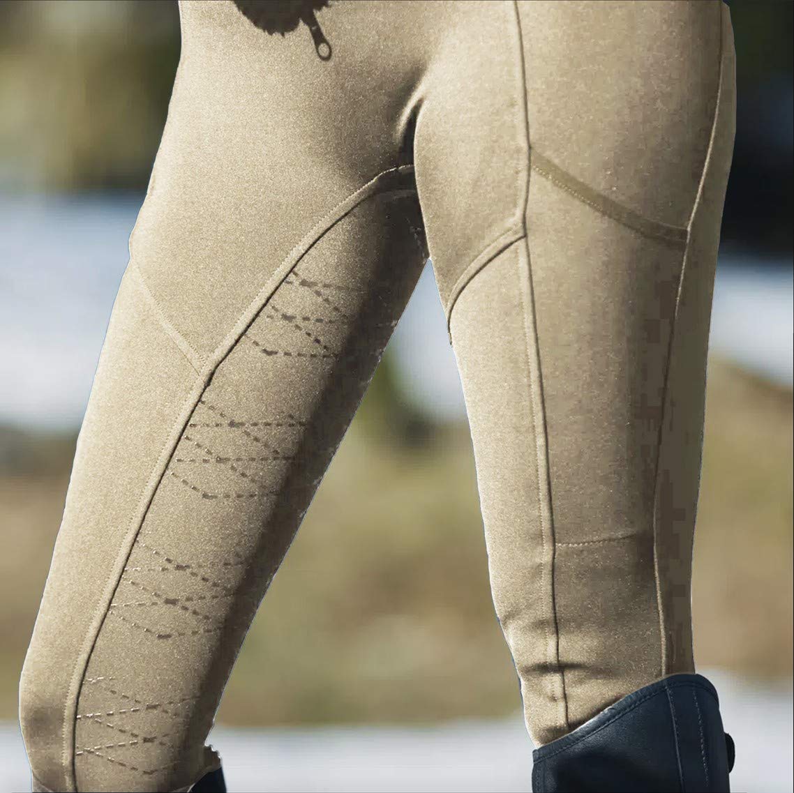 Kira Ulti Comfort Extra Grip Women's Riding Tights - Tan