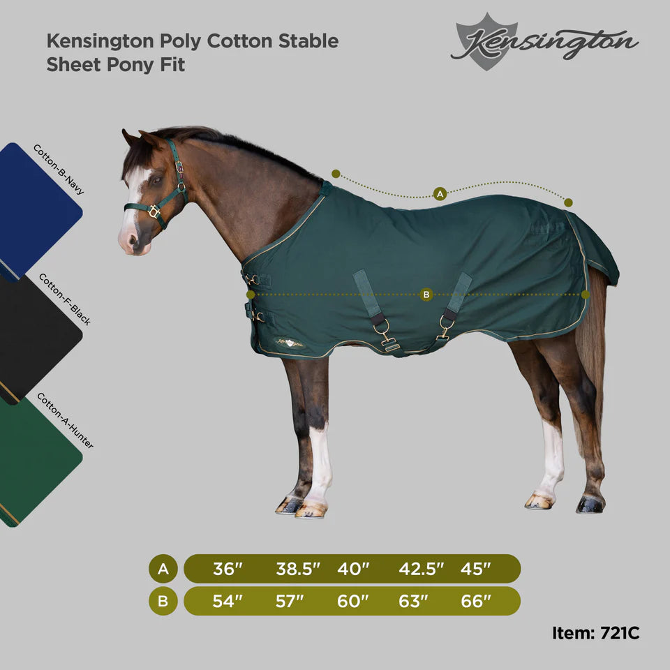 Pony Poly Cotton Stable Sheet by Kensington Protective Products