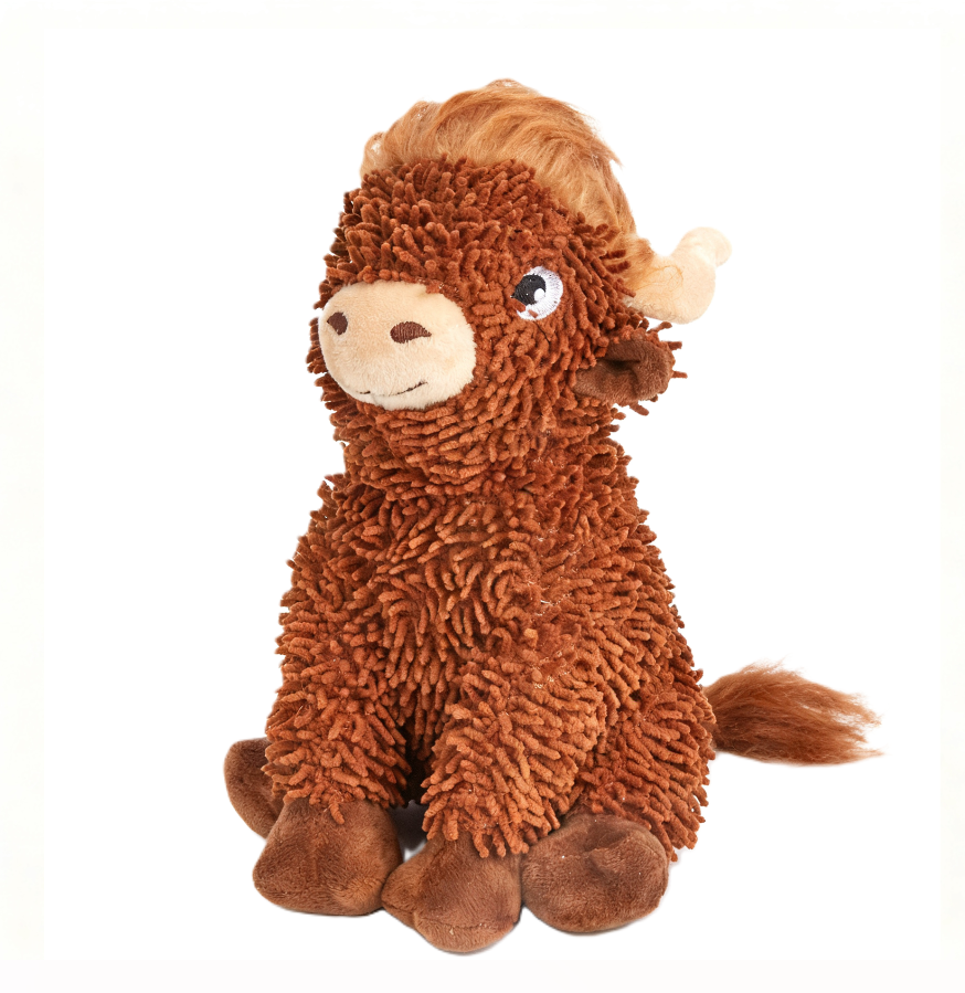 FOFOS Tough Dog Toy Highland Cattle