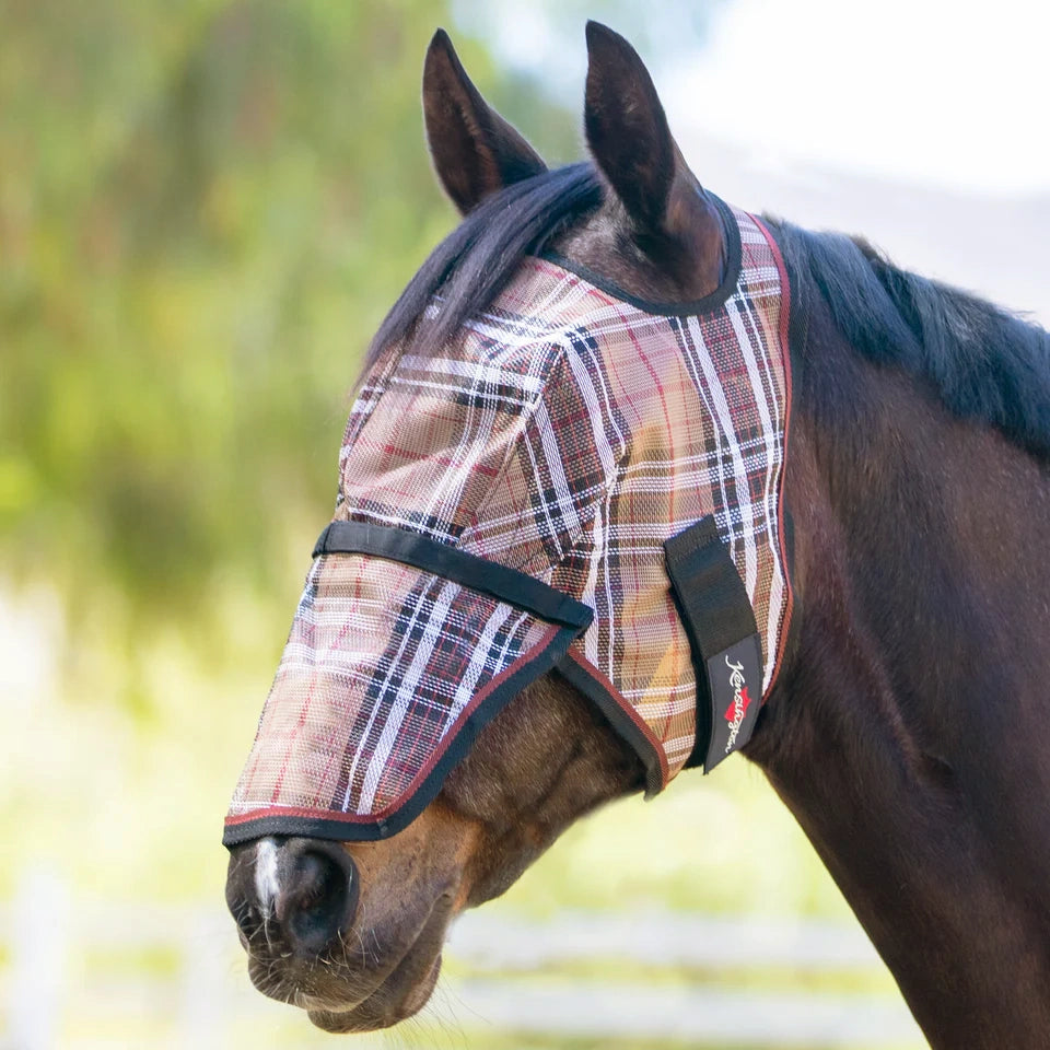 Fly Mask with Removable Nose - 73% UV Blocking