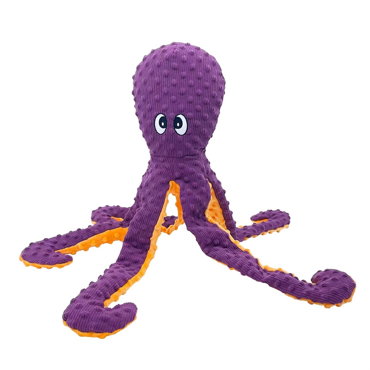 Petlou Dotty Friends 2.0 Baby Octopus Squeaky Plush Dog Toy, 26-in