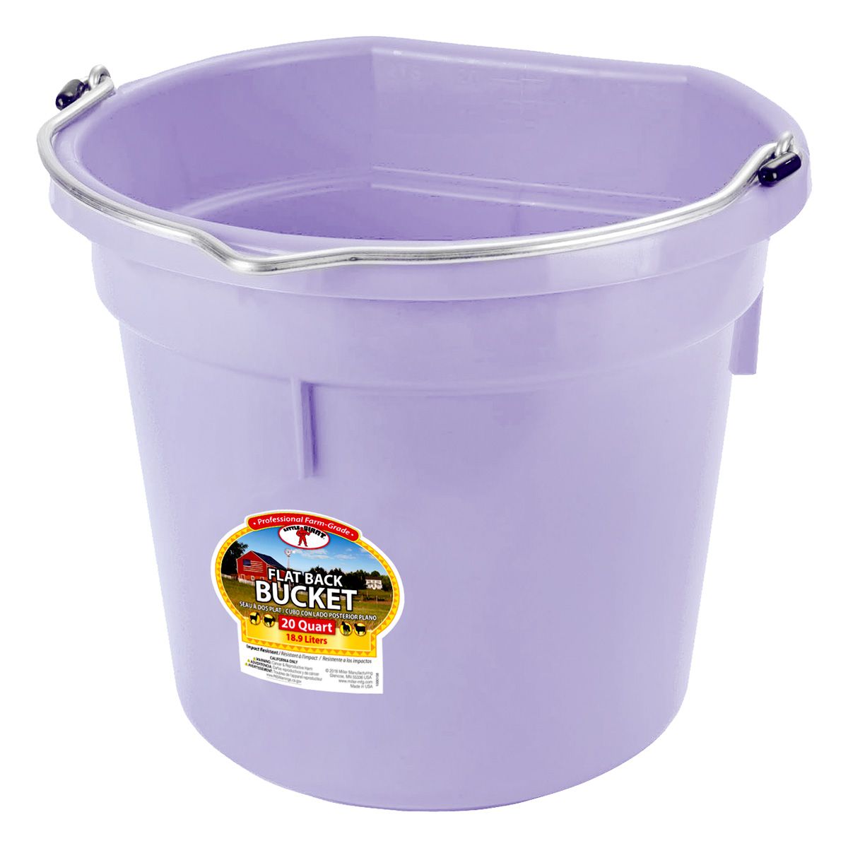 DuraFlex Flat Back Bucket 20-Quart