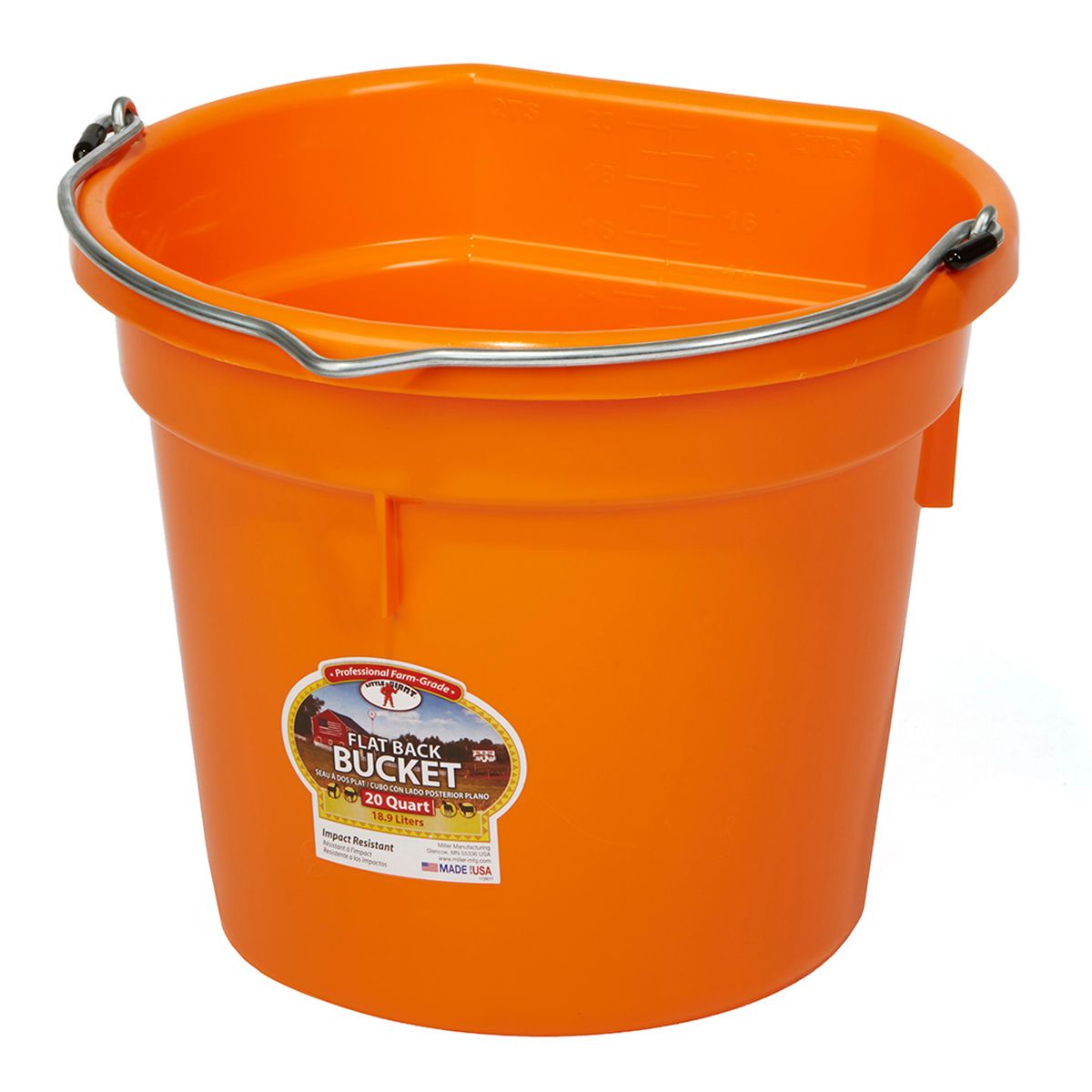 DuraFlex Flat Back Bucket 20-Quart