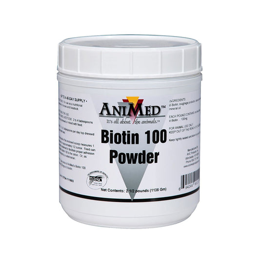 AniMed Biotin 100 Powder – Hoof & Coat Support for Horses