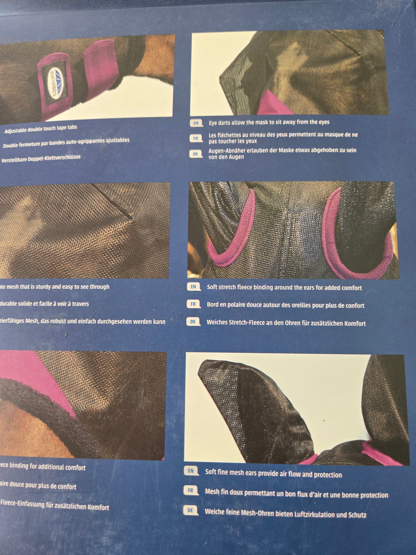 Fly Mask with Ears /no nose - 60% UV Protection