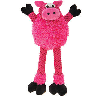 GoDog Checkers Skinny Pig Dog Toy