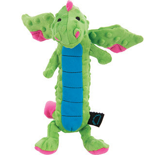 GoDog Checkers Skinny Dragon Dog Toy