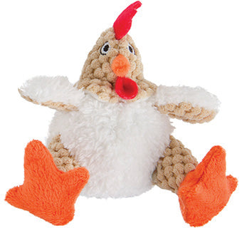 GoDog Mini Fat Rooster Dog Toy