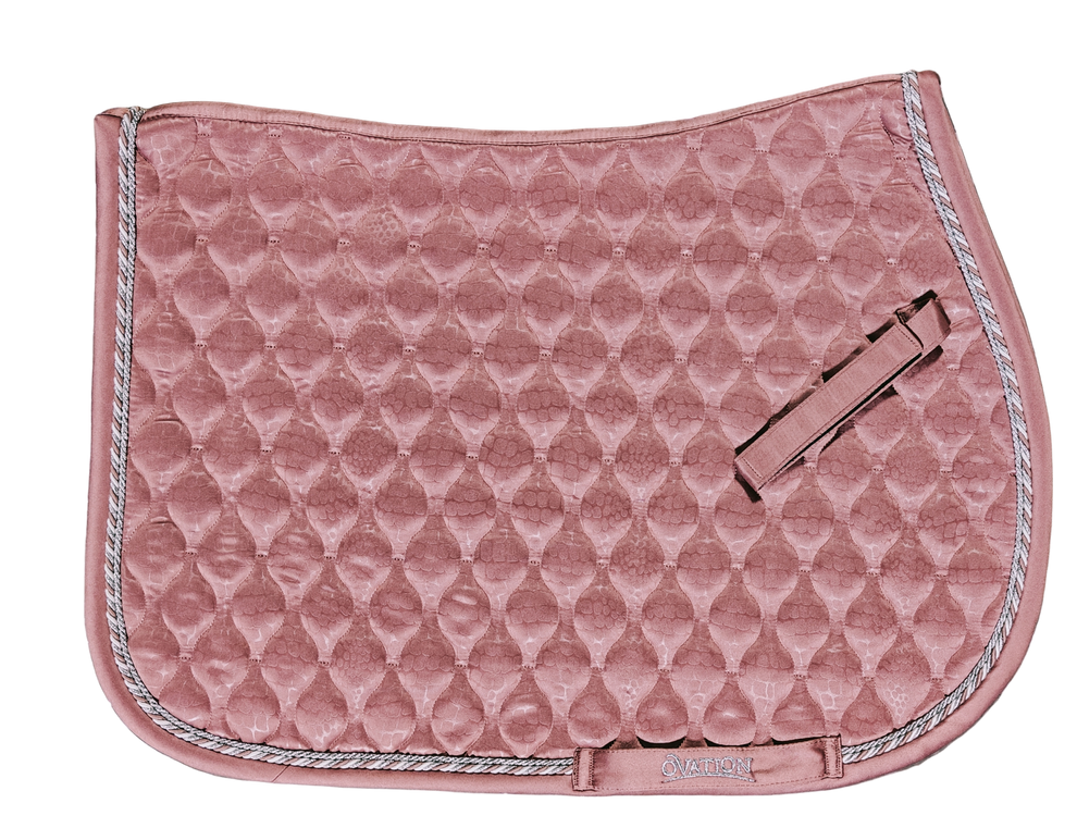 Embossed Leopard Satin All-Purpose Saddle Pad