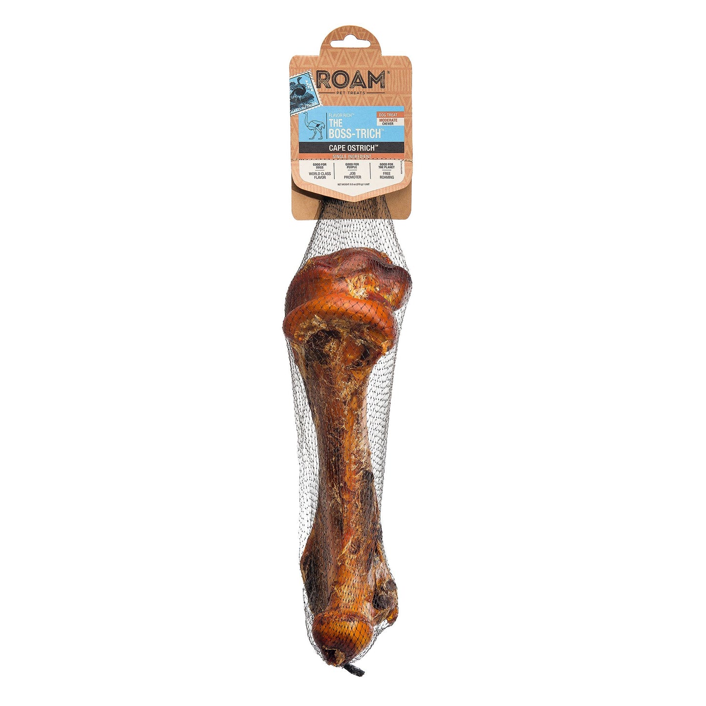 Boss-Trich Bone – Hypoallergenic Ostrich Chew