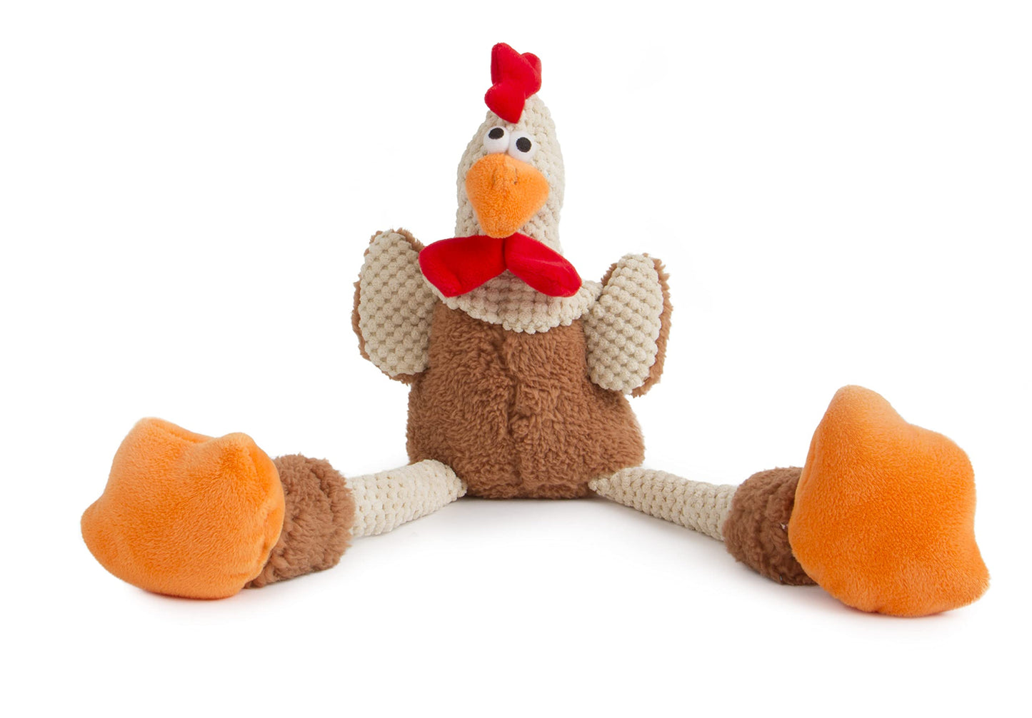 GoDog Checkers Rooster Dog Toy