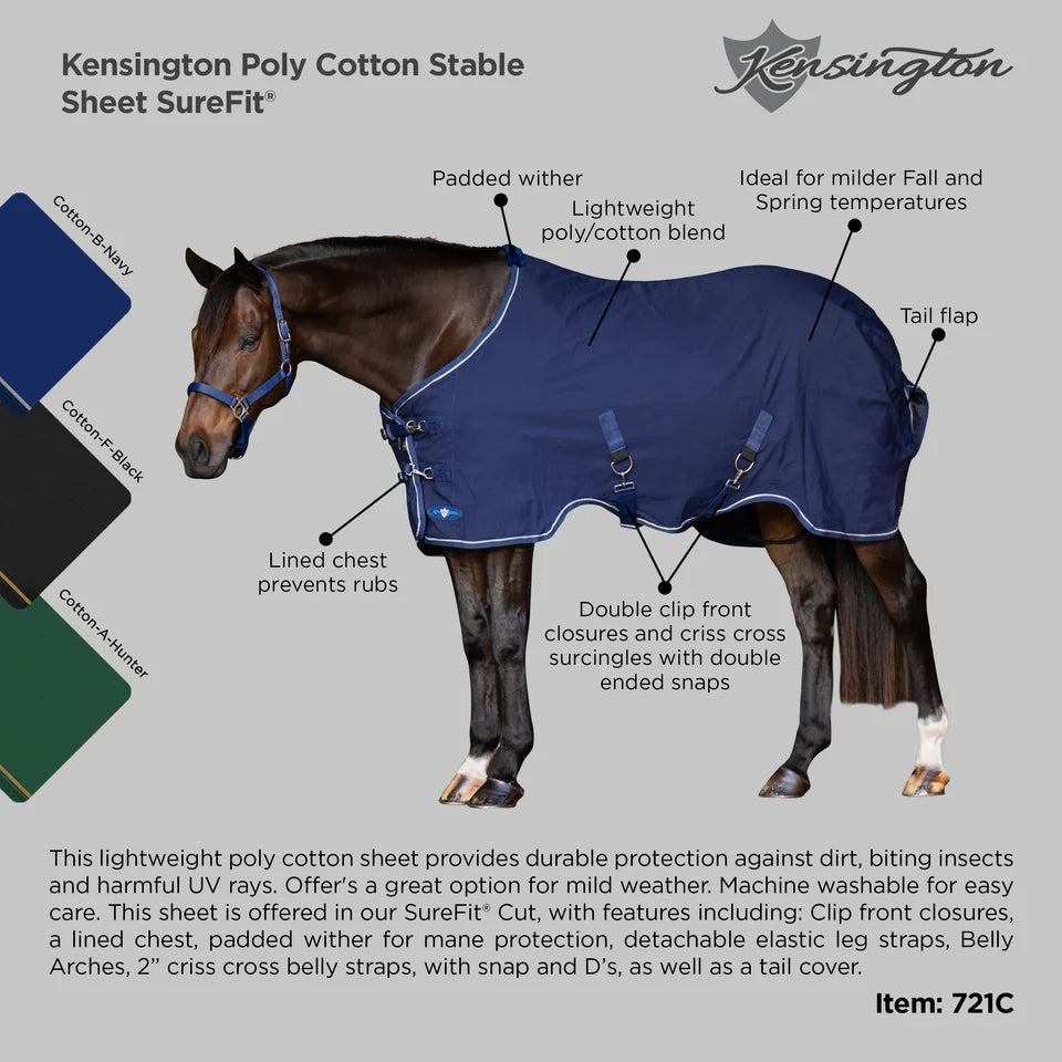 Poly Cotton Stable Sheet by Kensington Protective Products