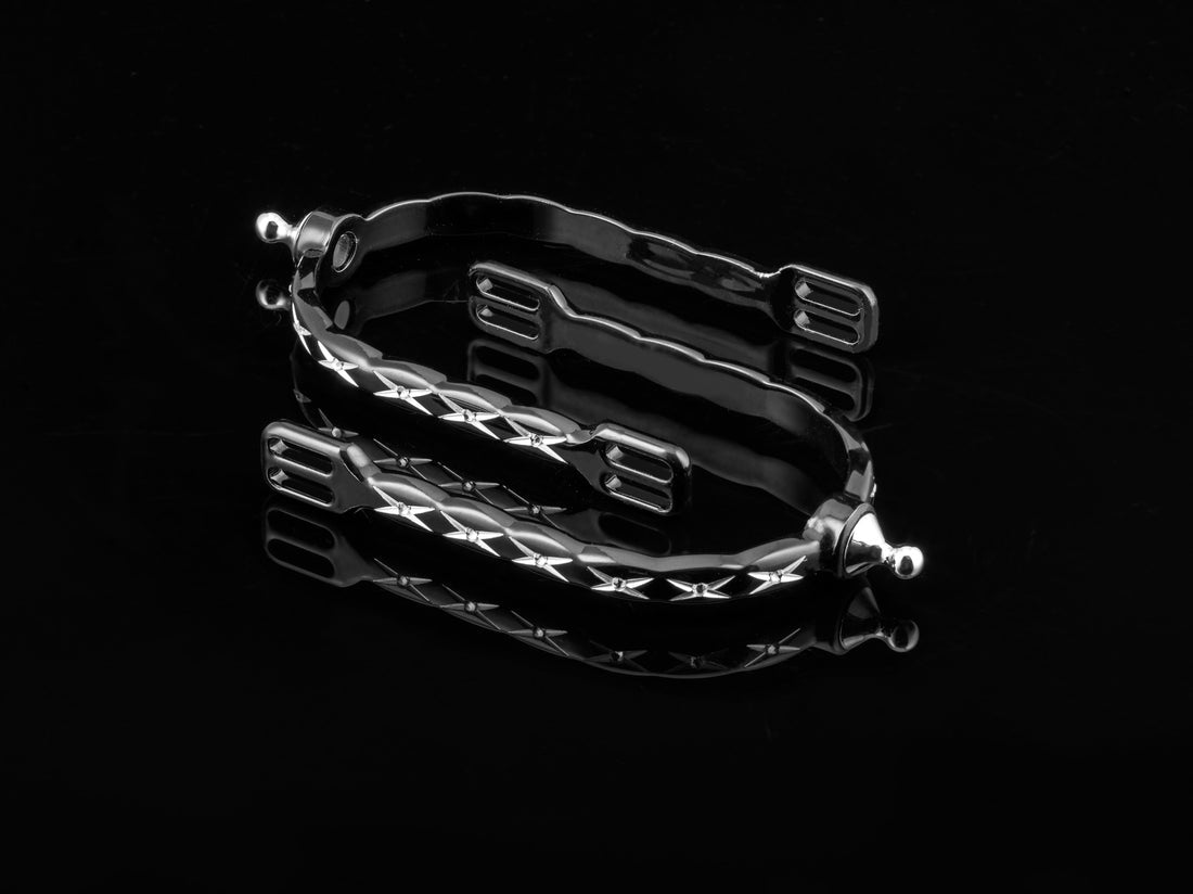 Quik-X Slim Interchangeable English Spurs - Crystal X's Edition