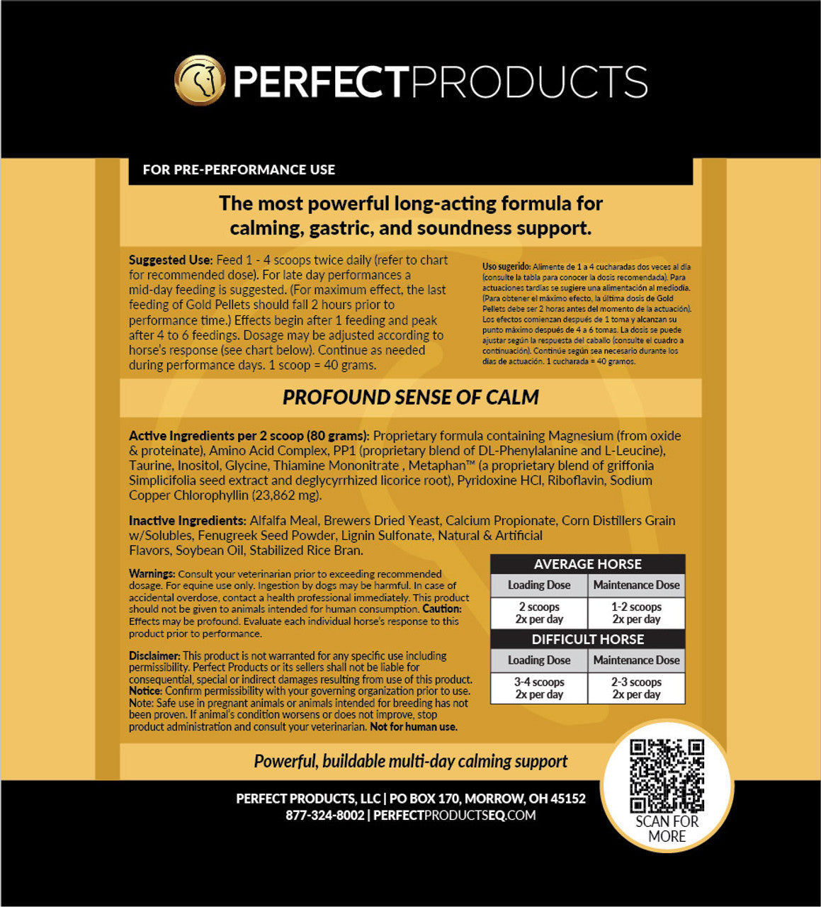 Perfect Prep Gold Pellets