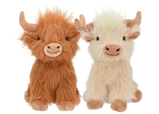 Mini Highland Cow Dog Toy