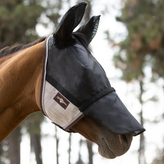 UViator CatchMask - Soft Mesh Ears with Forelock Opening and Removable Nose - 90% UV Blocking