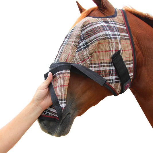Fly Mask with Removable Nose - 73% UV Blocking