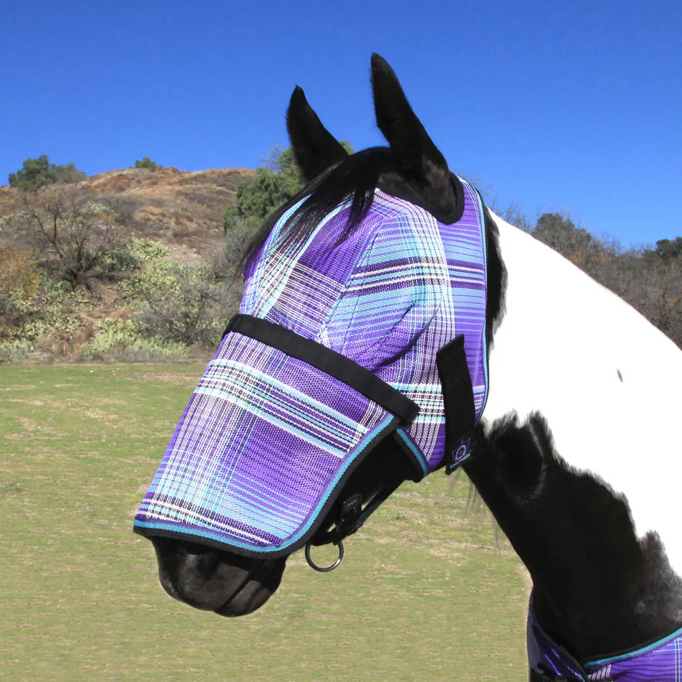 Fly Mask with Removable Nose - 73% UV Blocking