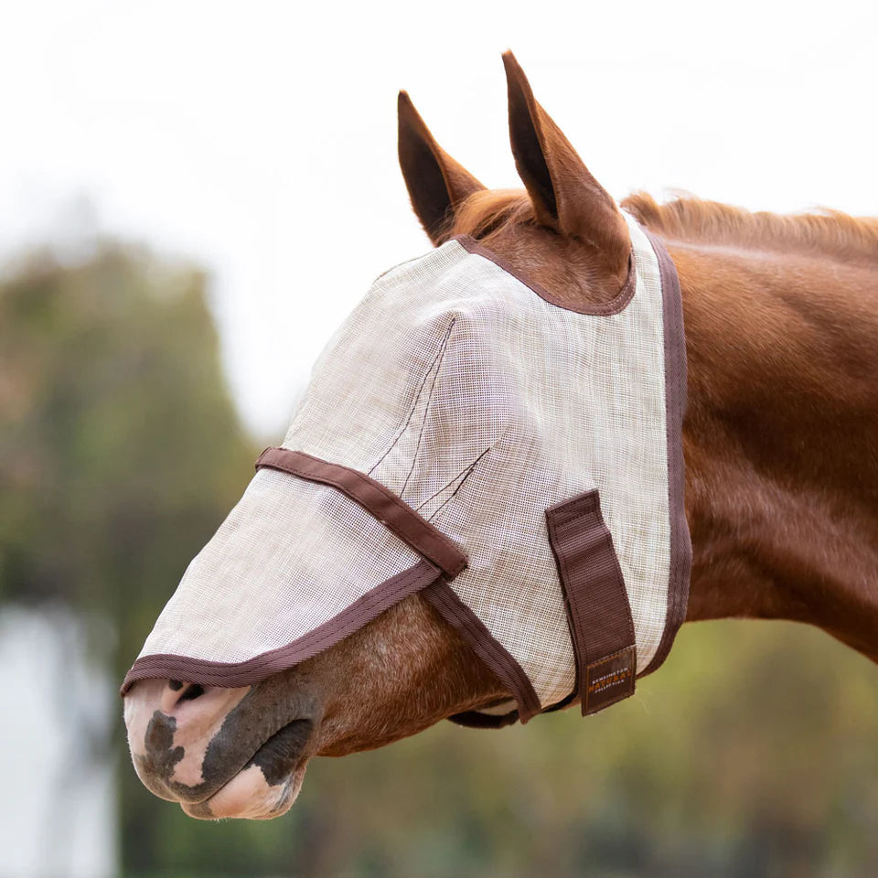Fly Mask with Removable Nose - 73% UV Blocking