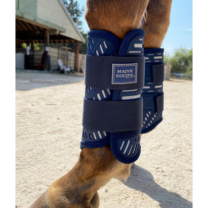 XC Elite Front and Hind Set in Navy/Silver