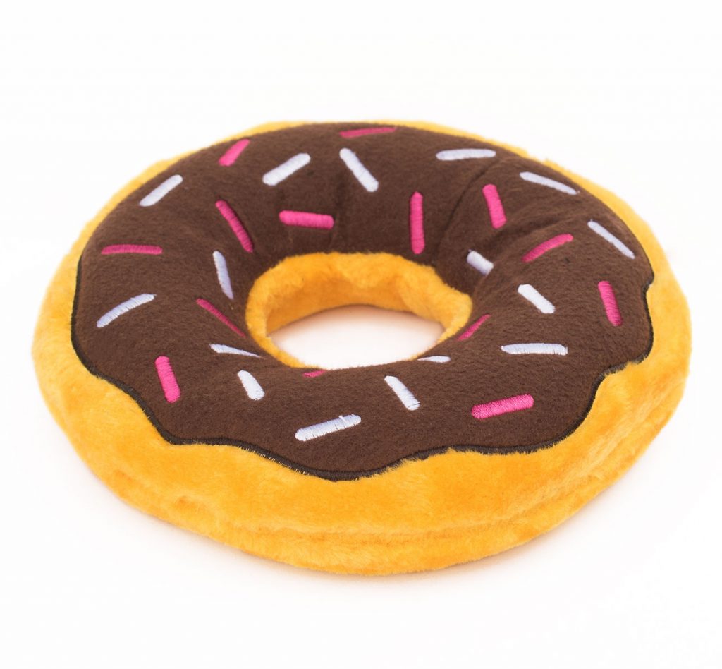 ZippyPaws Chocolate Jumbo Donutz Dog Toy