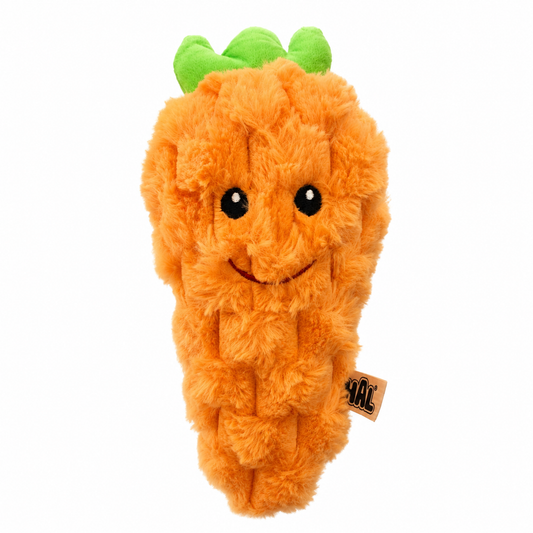 Carrot Plush Dog Toy