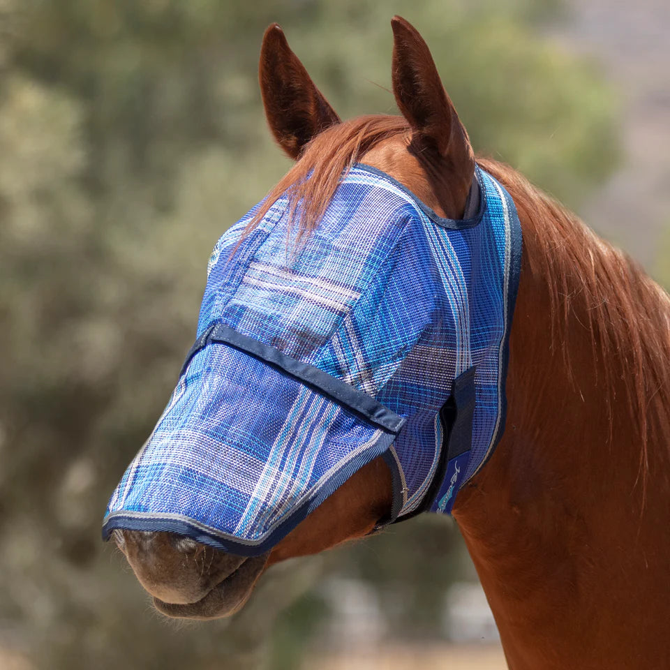 Fly Mask with Removable Nose - 73% UV Blocking