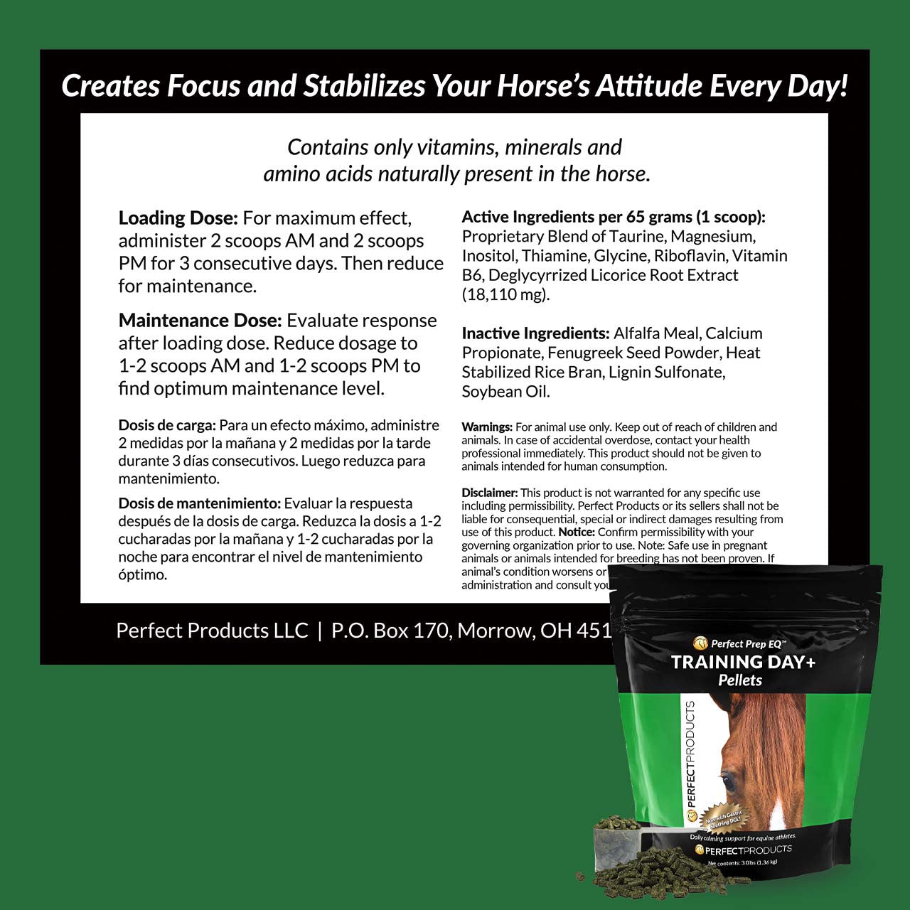 Perfect Prep Training Day Pellets